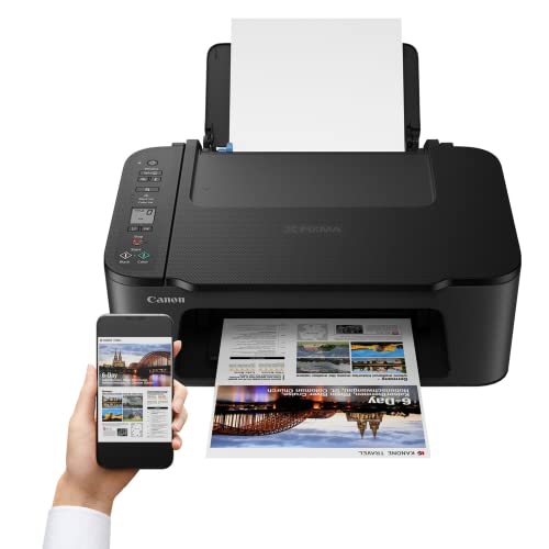 Canon Wireless Inkjet All-in-One Printer with LCD Screen Print Scan and Copy, Built-in WiFi Wireless Printing from Android, Laptop, Tablet, and Smartphone with 6 Ft NeeGo Printer Cable - Black