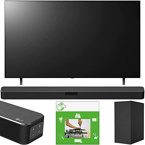 LG OLED48A1PUA 48 Inch A1 Series 4K HDR Smart TV with AI ThinQ Bundle with LG SN5Y 2.1 Channel Hi-Res Audio Sound Bar with DTS Virtual:X and Taskrabbit Installation Service