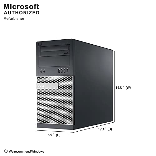 Dell Optiplex 7010 Tower Desktop Computer, Intel i7-3770 Upto 3.9GHz, HD Graphics 4000 4K Support, 32GB RAM, 2TB SSD, DisplayPort, HDMI, DVD, AC Wi-Fi, Bluetooth - Windows 10 Pro (RENEWED)