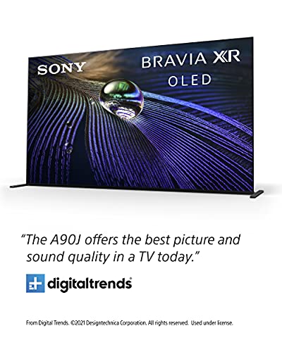 Sony A90J 65 Inch TV: BRAVIA XR OLED 4K Ultra HD Smart Google TV with Dolby Vision HDR and Alexa Compatibility XR65A90J- 2021 Model