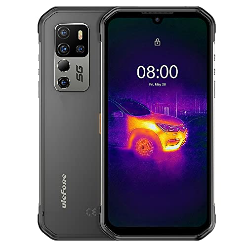 Ulefone Armor 11T 5G Unlocked Rugged Phones, Android 11 Octa-core 8GB+ 256GB, 48MP Four Rear Camera + Thermal Imaging Camera, 6.1" FHD+ Screen 5200mAh Battery 5G Unlocked Smartphones Support 5G HiFi