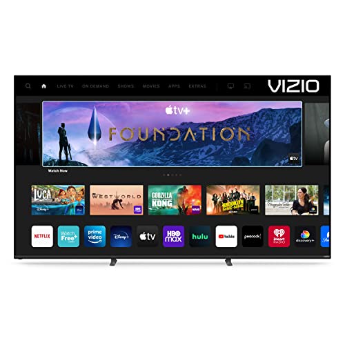 VIZIO 75-inch MQX Series Premium 4K QLED HDR Smart TV with Dolby Vision, Active Full Array, 120Hz, WiFi 6E, Bluetooth Headphone Capable, and Alexa Compatibility, M75QXM-K03, 2023 Model