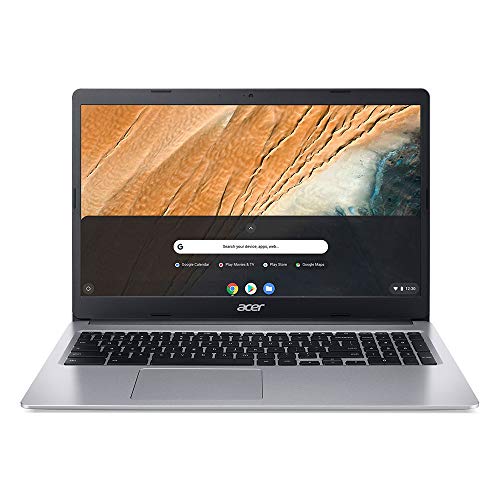 2021 Acer Chromebook 315 15.6" FHD Touchscreen Laptop Computer, Intel Celeron N4000, 4GB RAM, 32GB eMMC, Speakers, HD Webcam, Intel UHD Graphics 600, USB-C, Chrome OS, Silver, 128GB SnowBell USB Card