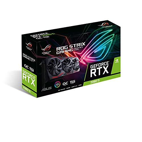 ASUS ROG STRIX GeForce RTX 2080TI-O11G Overclocked 11G GDDR6 HDMI DP 1.4 USB Type-C Gaming Graphics Card (ROG-STRIX-RTX-2080TI-O11G)