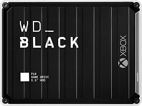 WD_BLACK 4TB P10 Game Drive for Xbox - Portable External Hard Drive HDD with 1-Month Xbox Game Pass - WDBA5G0040BBK-WESN