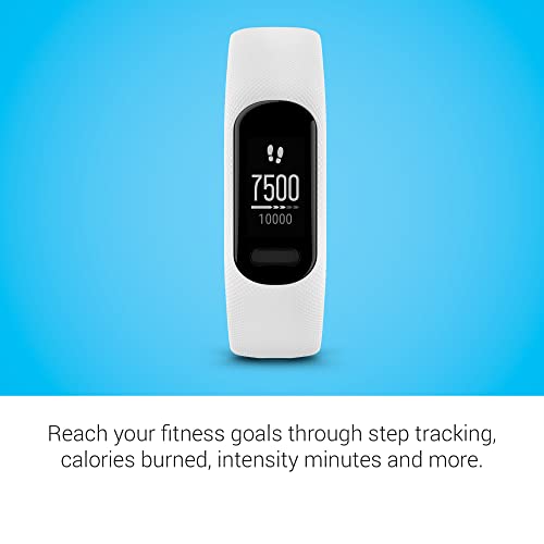 Garmin vívosmart® 5, Fitness Tracker, Long-Lasting Battery, Simple Design, White