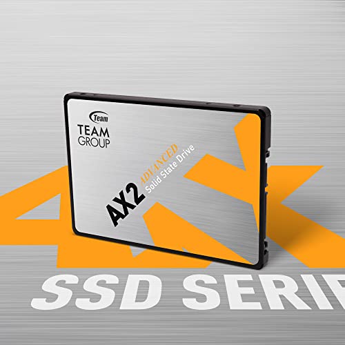 TEAMGROUP AX2 2TB 3D NAND TLC 2.5 Inch SATA III Internal Solid State Drive SSD (Read Speed up to 550 MB/s) Compatible with Laptop & PC Desktop T253A3002T0C101