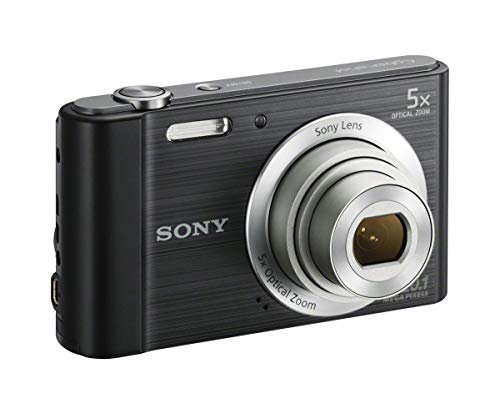 Sony DSCW800/B 20.1 MP Digital Camera (Black) (Renewed)