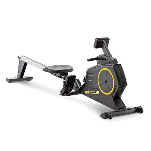 Circuit Fitness Deluxe Foldable Magnetic Rowing Machine with 8 Resistance Settings and LCD Monitor