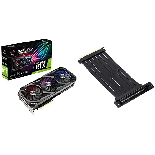 ASUS ROG-STRIX-RTX3080-O12G-GAMING & ASUS ROG Strix Riser Cable