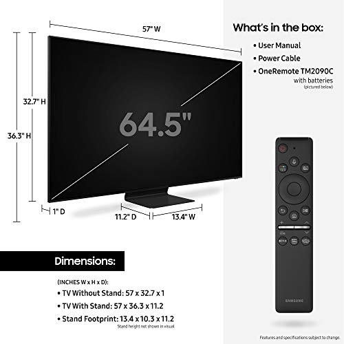 SAMSUNG 65-inch Class QLED Q800T Series - Real 8K Resolution Direct Full Array 24X Quantum HDR 16X Smart TV with Alexa Built-in (QN65Q800TAFXZA, 2020 Model)