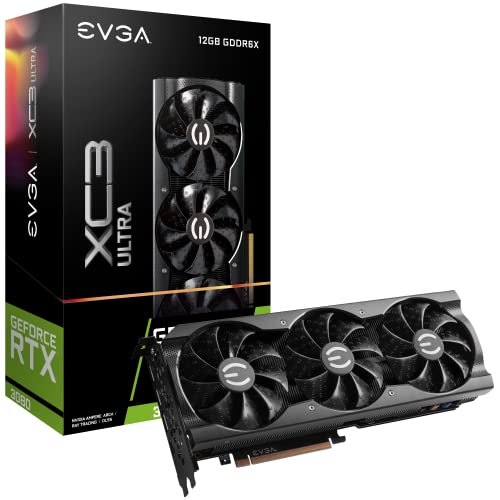 EVGA GeForce RTX 3080 12GB XC3 Ultra Gaming, 12G-P5-4865-KL, 12GB GDDR6X, iCX3 Cooling, ARGB LED, Metal Backplate, LHR