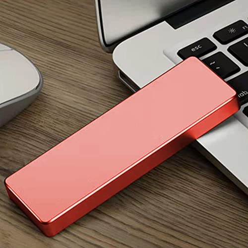 Ultra Slim SSD External Solid State Drive 16TB, Ultra Large Capacity SSD Hard Drive USB 3.1 Type-C Hard Drive for PC, Mac, Desktop, Laptop (16TB, Red)