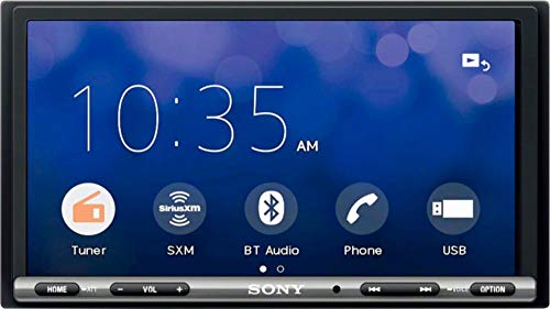 Sony - 7" Android Auto/Apple CarPlay - Built-in Bluetooth in-Dash Digital Media Receiver - Black