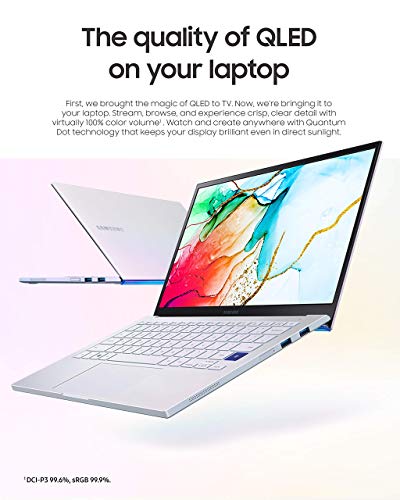 Samsung Galaxy Book Ion 13.3 Laptop| QLED Display and Intel Core i7 Processor | 8GB Memory | 512GB SSD | Long Battery Life and Windows 10 Operating System | (NP930XCJ-K01US) (Renewed)