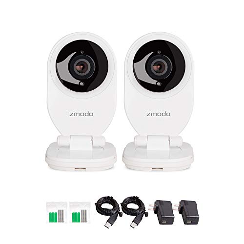 Zmodo ZM-SH721-SD 720p Wireless Wireless Home Security Camera, EZ Camera with 16GB SD Card 2 Pack, Motion Detection, Night Vision