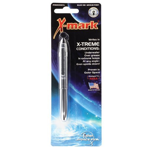 Fisher Space Pen, X-Mark Bullet Space Pen, Chrome (SM400WCCL), Silver