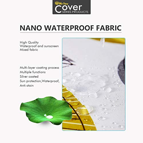 Washer/Dryer Cover,Fit for Outdoor Top Load and Front Load Machine,Zipper Design for Easy Use,Waterproof Dustproof Moderately Sunscreen(W30D30H42in,Fallow Deer)