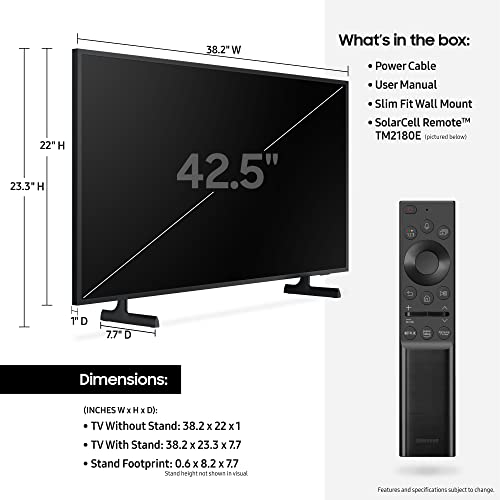 Samsung QN85LS03AA 85" The Frame UHD HDR QLED 4K Smart TV with a Samsung QN43LS03AA 43" QNLS03A Series UHD LED 4K Smart TV (2021)