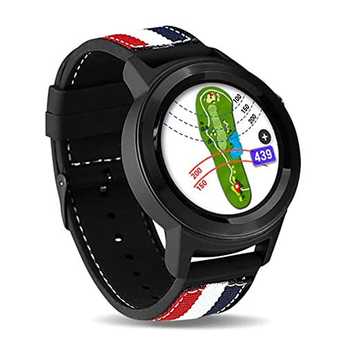 Golf Buddy Aim W10 Bluetooth Wireless Golf GPS Smartwatch Bundle with 5 Ball Markers and 1 Hat Clip - GPS Rangefinder Watch - Black