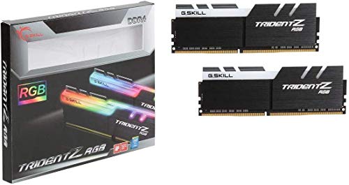 G.Skill Trident Z RGB Series 16GB (2 x 8GB) 288-Pin SDRAM (PC4-25600) DDR4 3200 CL16-18-18-38 1.35V Dual Channel Desktop Memory Model F4-3200C16D-16GTZR