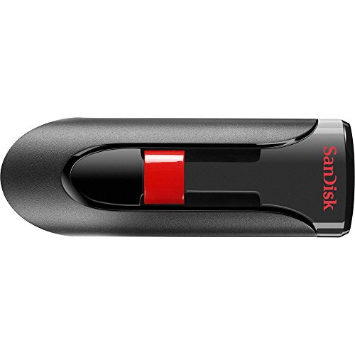 Sandisk Sdcz60-064G-A46 Cruzer Glide Usb Flash Drive - 64 Gb - Black Red - Retractable Password Protection Encryption Support Temperature Proof (Sandisk SDCZ60-064G-A46)