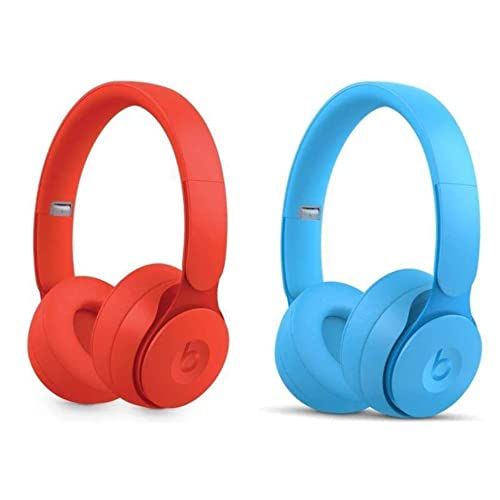 Beats Solo Pro Wireless NC On-Ear Headphones - More Matte Collection Light Blue (Renewed)