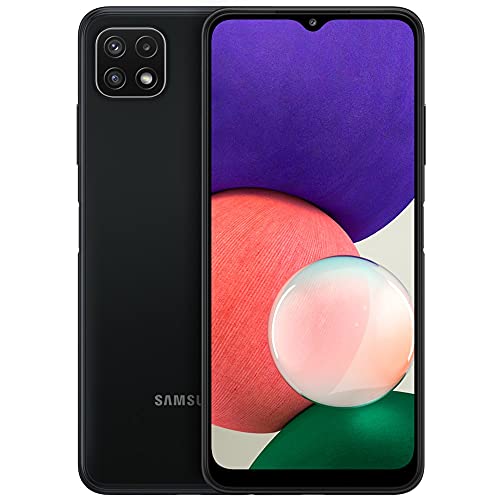 Samsung Galaxy A22 (128GB, 4GB) 6.4", Android 11, 5000mAh Battery, Quad Camera, Dual SIM GSM 4G Volte Unlocked (T-Mobile, Metro, Global) International Model A225M/DSN (Fast Car Charger Bundle, Black)