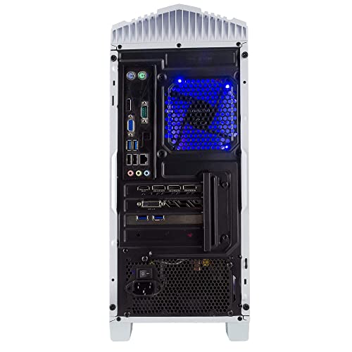 Periphio Vortex Gaming PC Desktop Computer Tower, Intel Quad-Core i5 3.2GHz, 16GB RAM, 120GB SSD 500GB HDD, Windows 10, GT1030 2GB, HDMI, WiFi, RGB Mouse and Keyboard (Renewed)