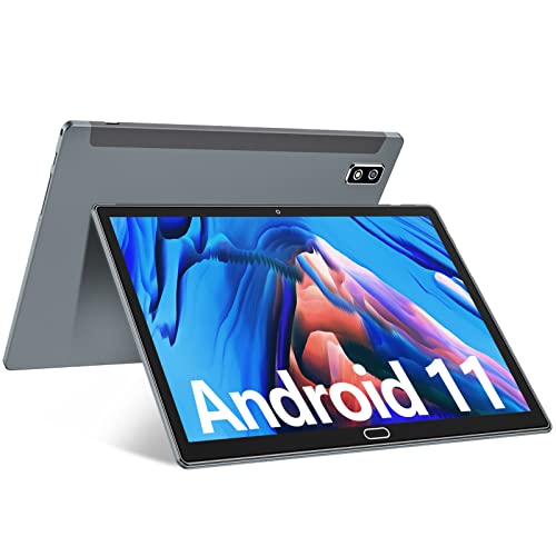 Tablet 10 Inch Android 11 Tablets with 4+64GB Storage, IPS HD Touch Screen, 6000mAh Battery WiFi Tablet PC, GPS, 13MP Camera, Tablet with Octa-Core Processor 2022 Latest Tablet (Gery)