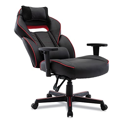 Alera BT-51593RED Racing Style Ergonomic Gaming Chair - Black/Red