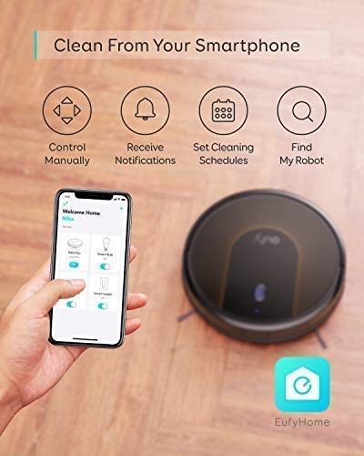 eufy by Anker, BoostIQ RoboVac 30C, Robot Vacuum Cleaner, Wi-Fi, Super-Thin, 1500Pa Suction, Boundary Strips Included, Quiet, Self-Charging Robotic Vacuum, Cleans Hard Floors to Medium-Pile Carpets