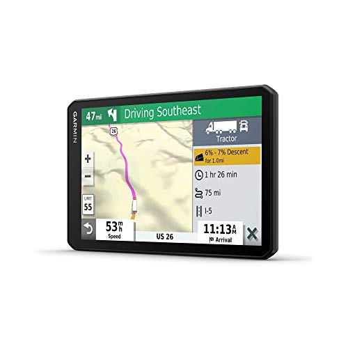 Garmin dezl OTR700, 7-inch GPS Truck Navigator, Easy-to-read Touchscreen Display, Custom Truck Routing and Load-to-dock Guidance, 7 Inch