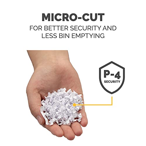 Fellowes LX22M 20 Sheet P-4 Micro-Cut, Heavy Duty Paper Shredder for Office, 100% Jam Proof (White)