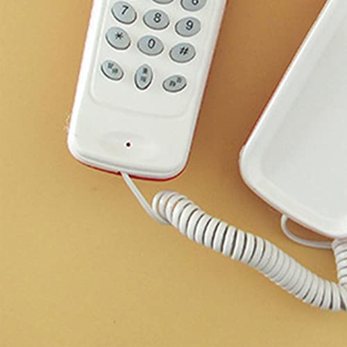 Menolana Corded Dial Telephone DIY Motor Skills Wall Mountable Fixed Phone Telephone for Birthday Gift