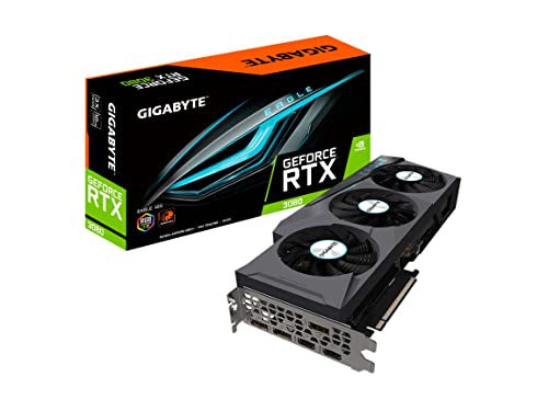 GIGABYTE GeForce RTX 3080 Eagle 12G Graphics Card, 3X WINDFORCE Fans, 12GB 384-bit GDDR6X, GV-N3080EAGLE-12GD Video Card