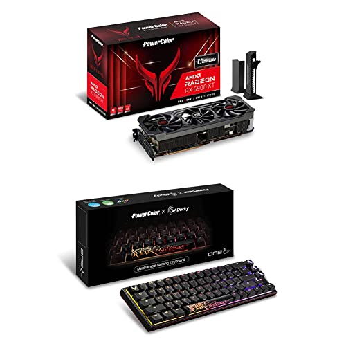 PowerColor Red Devil AMD Radeon RX 6900XT Ultimate with PowerColor x Ducky One 2 SF RGB Mechanical Keyboard