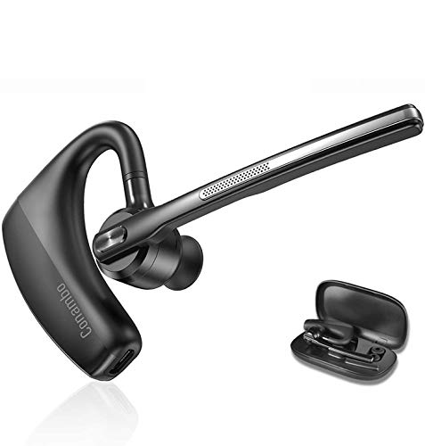 Bluetooth Headset 5.1 with CVC8.0 Dual Mic Noise Cancelling Bluetooth Earpiece 16Hrs Talktime Wireless Headset Hands-Free Earphone for Truck Driver iPhone Android Cell Phones