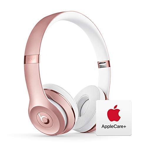 Beats Solo³ Wireless On-Ear Headphones - Apple W1 Chip - Rose Gold with AppleCare+ Bundle