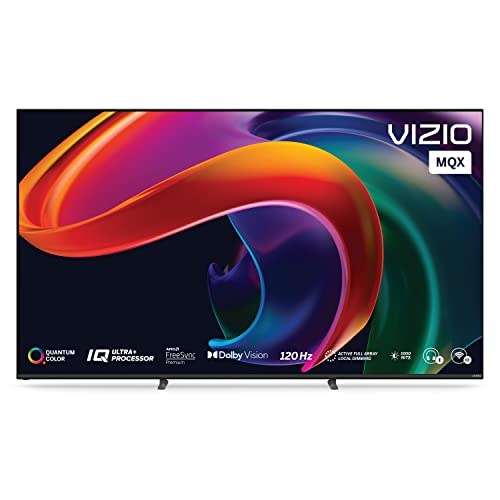 VIZIO 75-inch MQX Series Premium 4K QLED HDR Smart TV with Dolby Vision, Active Full Array, 120Hz, WiFi 6E, Bluetooth Headphone Capable, and Alexa Compatibility, M75QXM-K03, 2023 Model