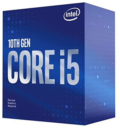 Intel Core i5-10400F Desktop Processor 6 Cores up to 4.3 GHz Without Processor Graphics LGA1200 (Intel 400 Series chipset) 65W, Model Number: BX8070110400F