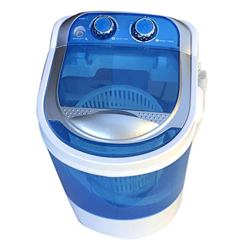 Intexca US Electric Mini Portable Compact Washing Machine for Children, Camping, Dorm - Blue Color