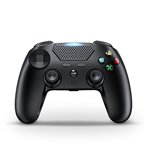 WolfLawS Wireless Controller Compatible with Playstation 4, PS4 Pro/Slim, Gaming Controller, Enhanced Dual Vibrator & 6-Axis Motion Sensor, Bluetooth Controller with Built-in Speaker and Headset Jack