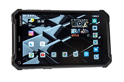 TRIPLTEK 8" PRO (4G LTE, 256GB) Ultra Bright 1200 nits, 8GB RAM, Android 10, Long Battery Life 12200mAh, Rugged Military Construction, Waterproof IP68, Brightest Tablet/Phone on The Market