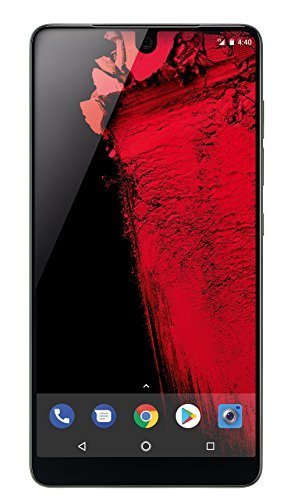 Essential Phone in Black Moon – 128 GB Unlocked Titanium and Ceramic phone with Edge-to-Edge Display