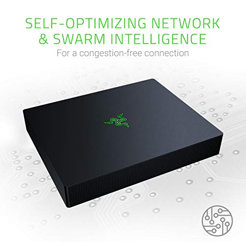 Razer Sila: Gaming Grade Wifi Mesh Router - Multi-Channel ZeroWait DFS Technology - Hybrid Wireless Mesh and Dedicated Backhaul Channel - Self-Optimizing Network and Swarm Intelligence