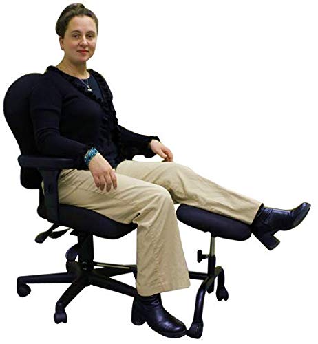 ErgoUP Single Leg Support Under Office Desk - Adjustable, Universal, Ergonomic Elevate Your Legs at Work