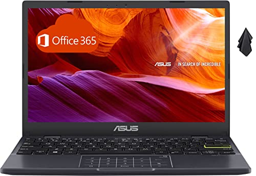 2022 ASUS Vivobook Go 11.6" Ultra-Thin Light Business Student Laptop Computer, Intel Celeron N4020 Processor, 12Hours Battery, Win11S+1 Year Office 365 Personal, Black (192GB Storage)