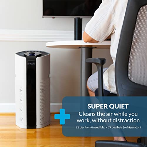 Air Health SKYE Air Purifier| Large Room up to 3,200 Sq Ft| UV Lamp| H13-HEPA, Carbon & PCO| Smart WIFI| Auto Mode| Quiet| Removes 99.97% of Particles, Smoke, Mold, Pet Allergies, Dust, Odors & More