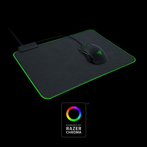 Razer Goliathus Chroma Gaming Mousepad: Customizable Chroma RGB Lighting - Soft, Cloth Material - Balanced Control & Speed - Non-Slip Rubber Base - Classic Black